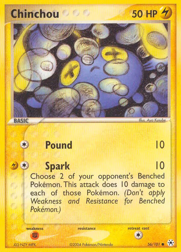 Chinchou 56/101 Pokemon card