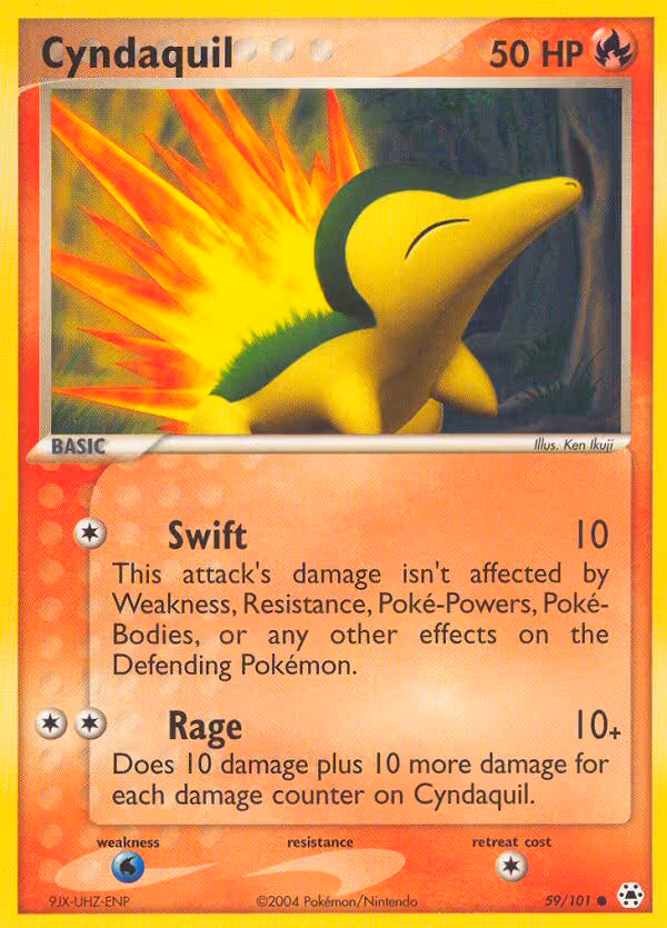 Cyndaquil 59/101 Pokemon card
