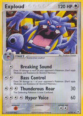 Exploud 6/101 Pokemon card