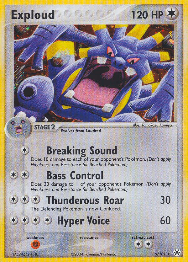 Exploud 6/101 Pokemon card