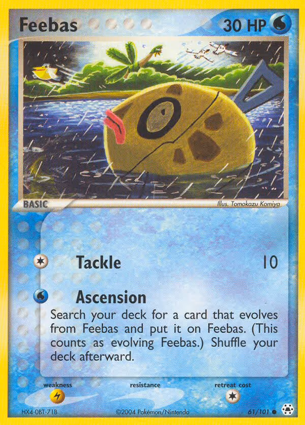 Feebas 61/101 Pokemon card