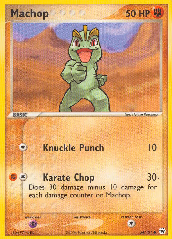 Machop 64/101 Pokemon card
