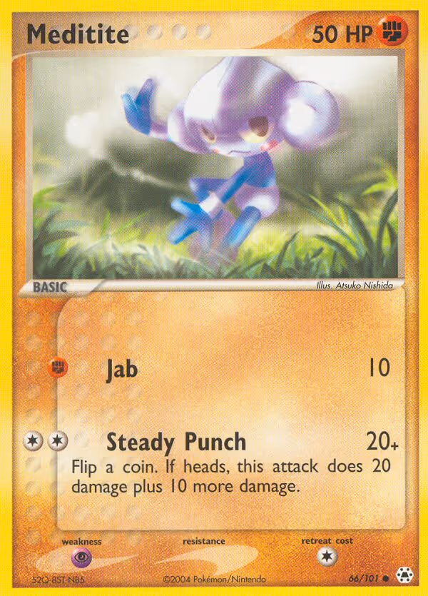 Meditite 66/101 Pokemon card
