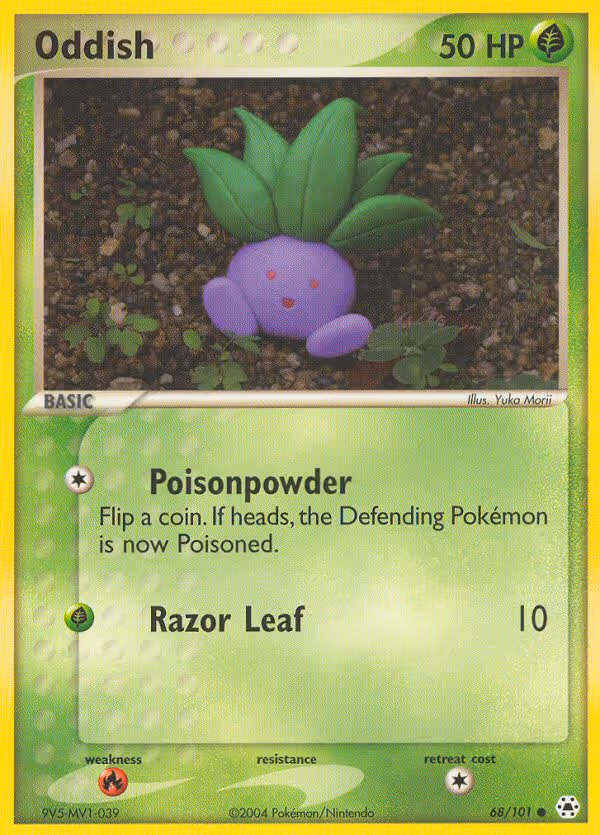 Oddish 68/101 Pokemon card