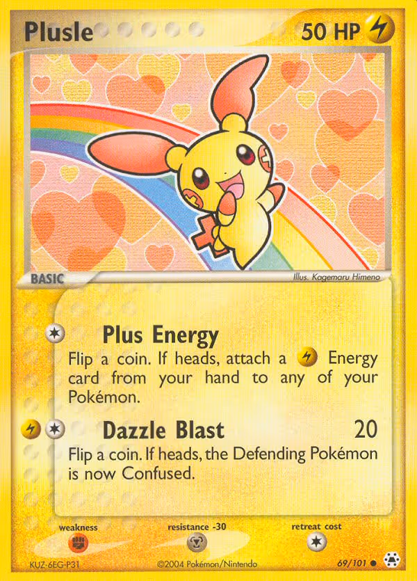 Plusle 69/101 Pokemon card