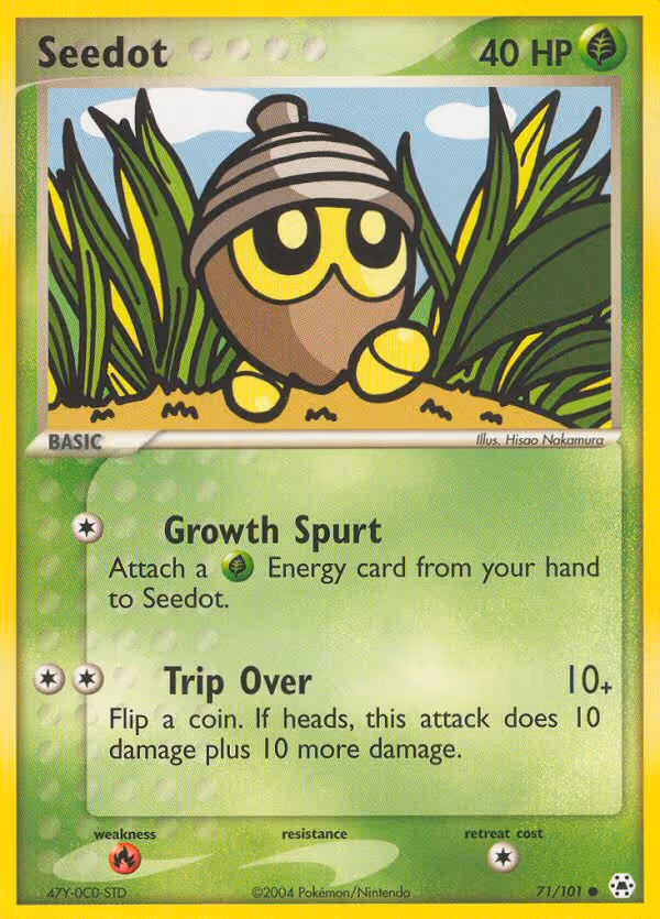 Seedot 71/101 Pokemon card