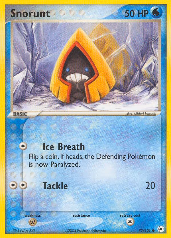 Snorunt 73/101 Pokemon card