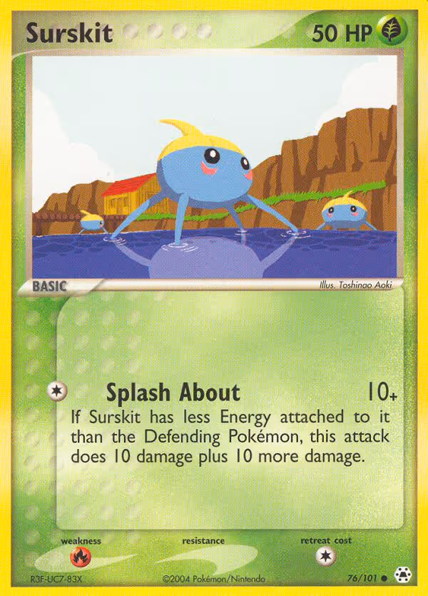 Surskit 76/101 Pokemon card
