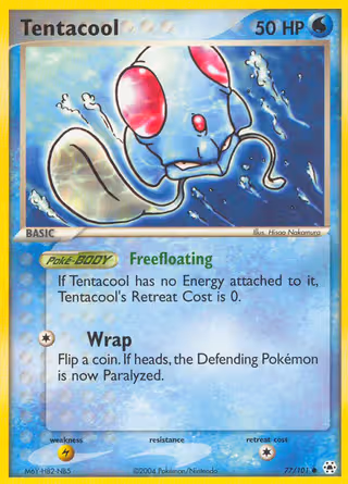 Tentacool 77/101 Pokemon card