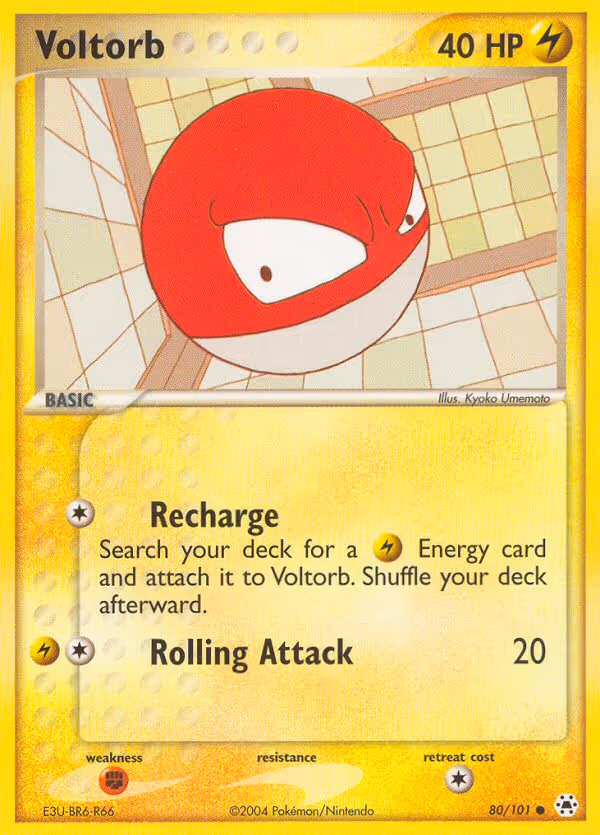 Voltorb 80/101 Pokemon card