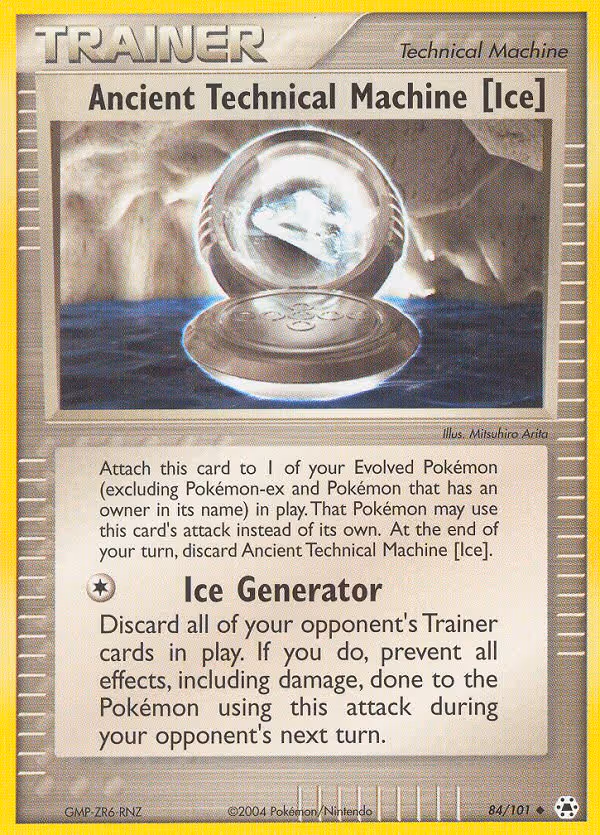 Ancient Technical Machine (Ice) 84/101 Pokemon card