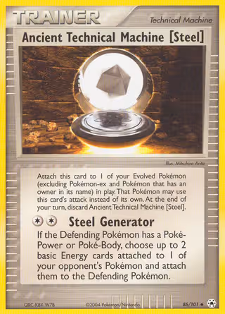 Ancient Technical Machine [Steel] 86/101 Pokemon card