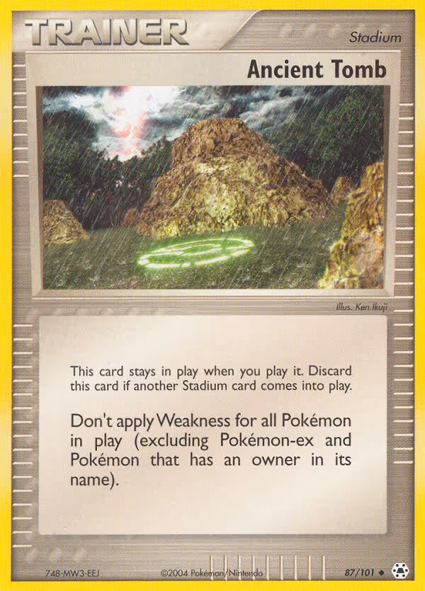 Ancient Tomb 87/101 Pokemon card