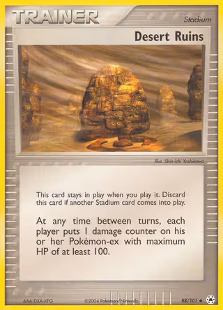 Desert Ruins 88/101 Pokemon card