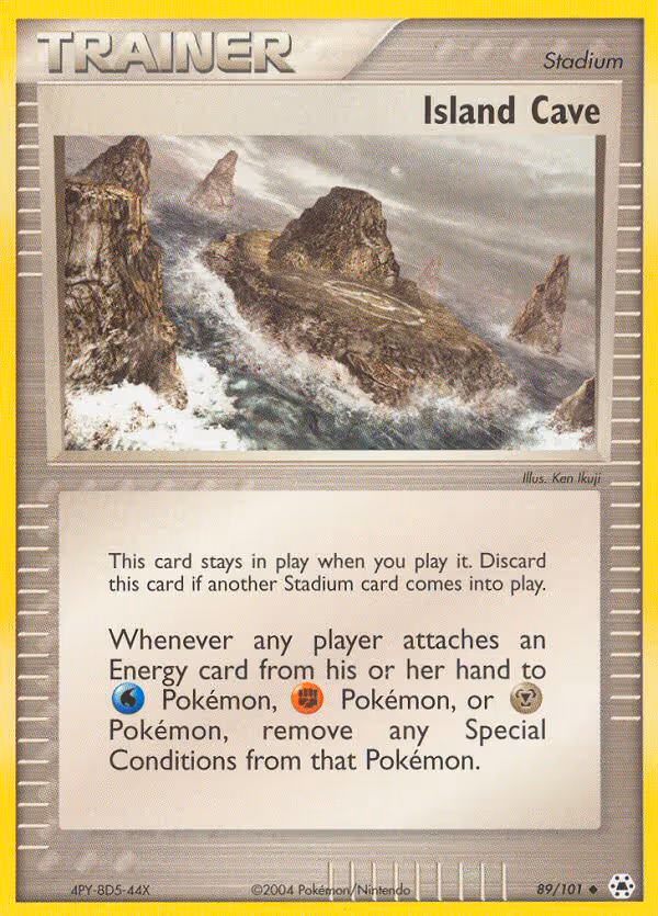 Island Cave 89/101 Pokemon card