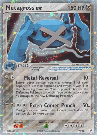 Metagross ex 95/101 Pokemon card