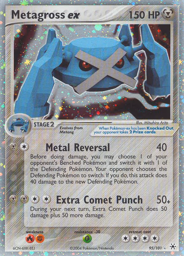 Metagross ex 95/101 Pokemon card