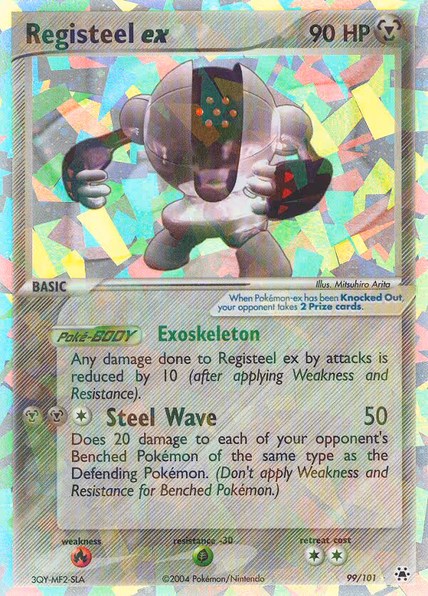 Registeel ex 99/101 Pokemon card