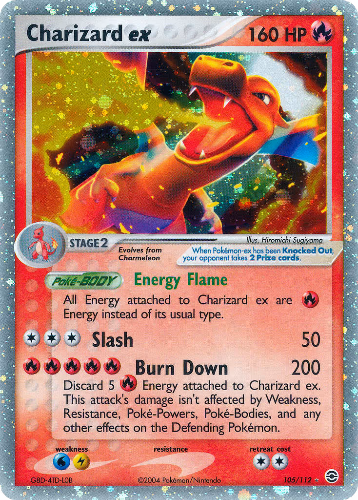 Charizard ex 105/112 Pokemon card