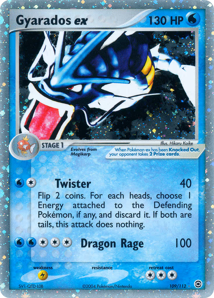 Gyarados ex 109/112 Pokemon card