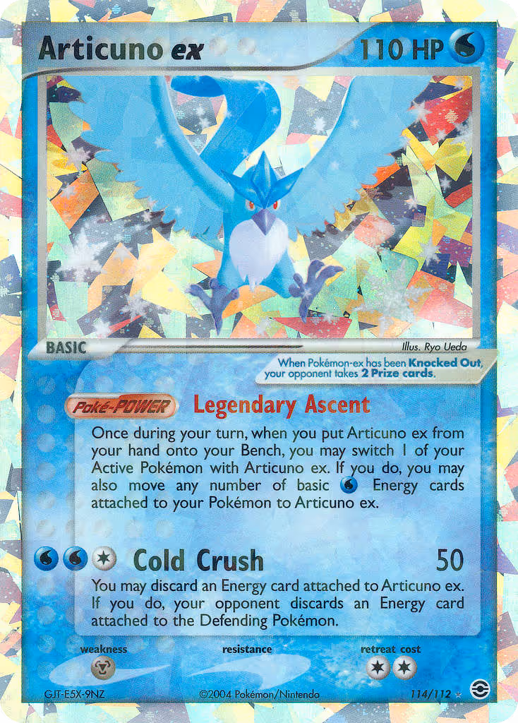 Articuno ex 114/112 Pokemon card