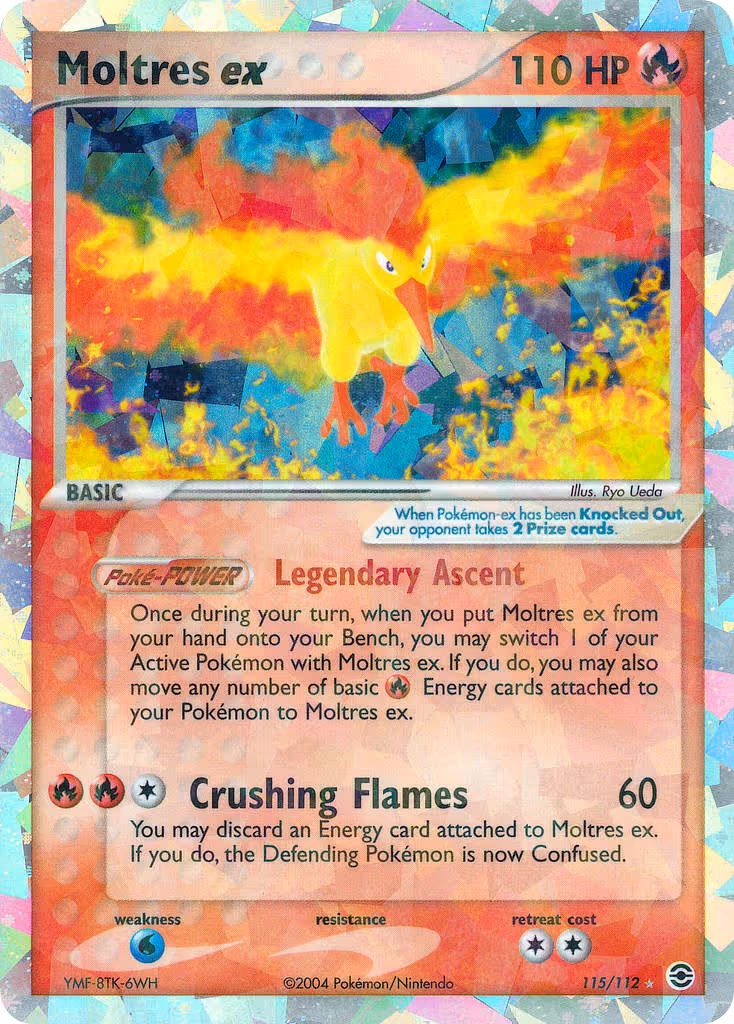 Moltres ex 115/112 Pokemon card