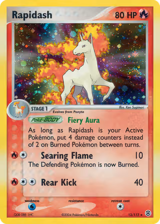 Rapidash 13/112 Pokemon card