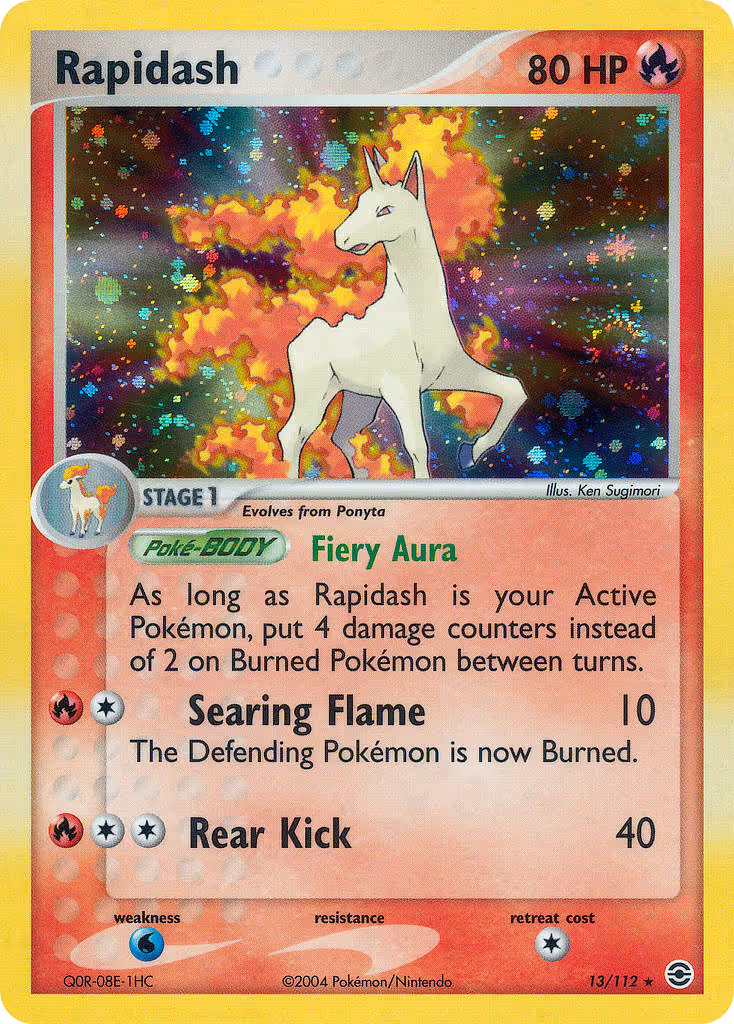 Rapidash 13/112 Pokemon card
