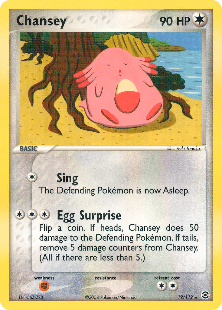 Chansey 19/112 Pokemon card
