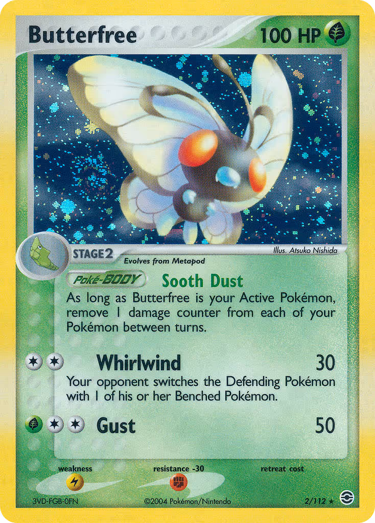 Butterfree 2/112 Pokemon card