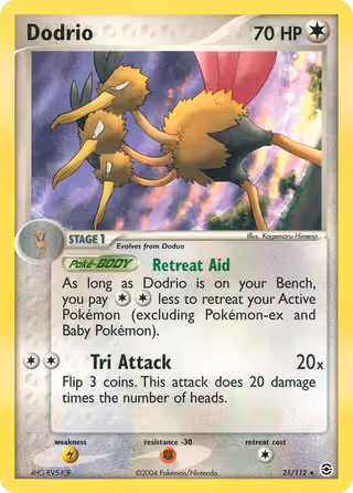 Dodrio 21/112 Pokemon card