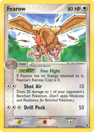 Fearow 24/112 Pokemon card
