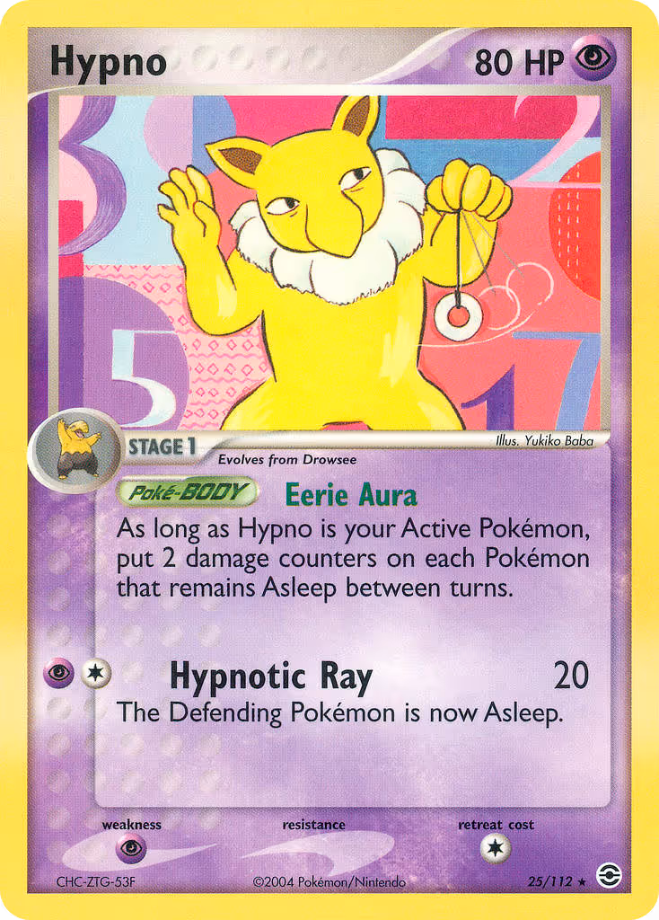Hypno 25/112 Pokemon card