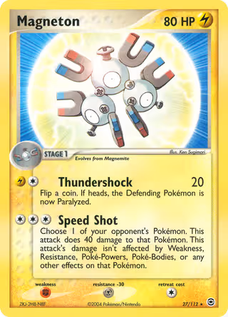 Magneton 27/112 Pokemon card