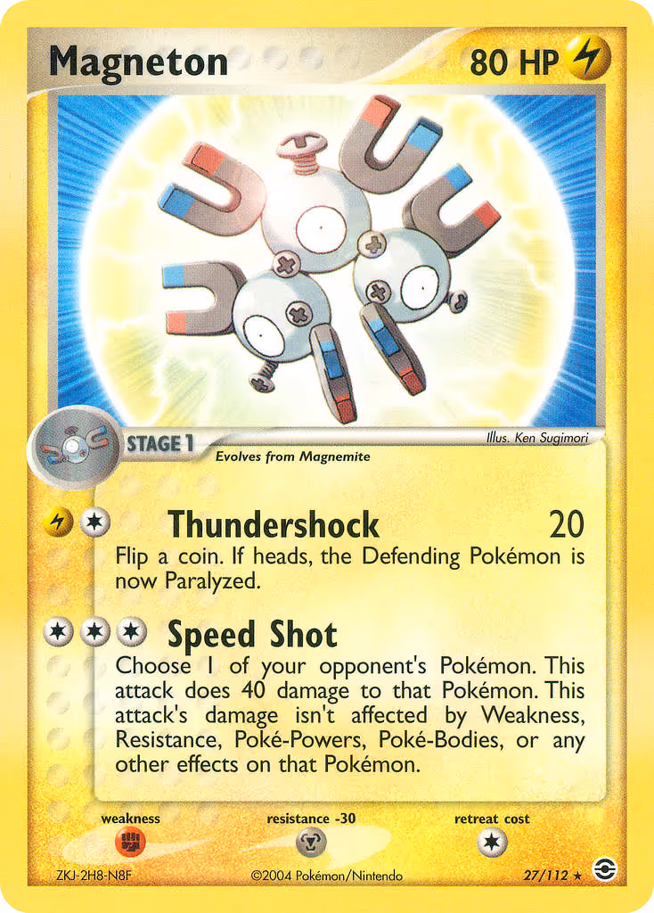 Magneton 27/112 Pokemon card