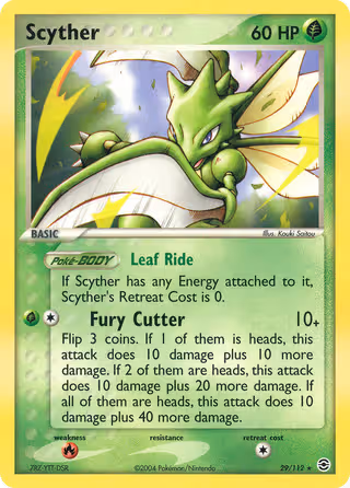Scyther 29/112 Pokemon card