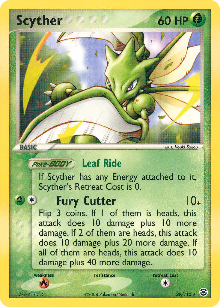 Scyther 29/112 Pokemon card