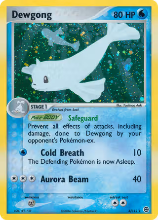 Dewgong 3/112 Pokemon card