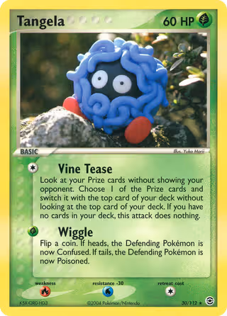 Tangela 30/112 Pokemon card