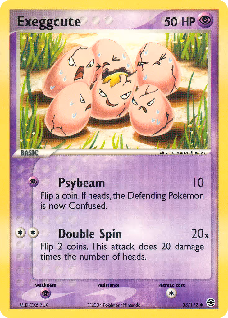 Exeggcute 33/112 Pokemon card