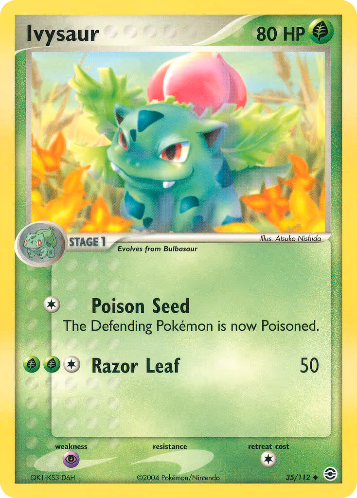Ivysaur 35/112 Pokemon card