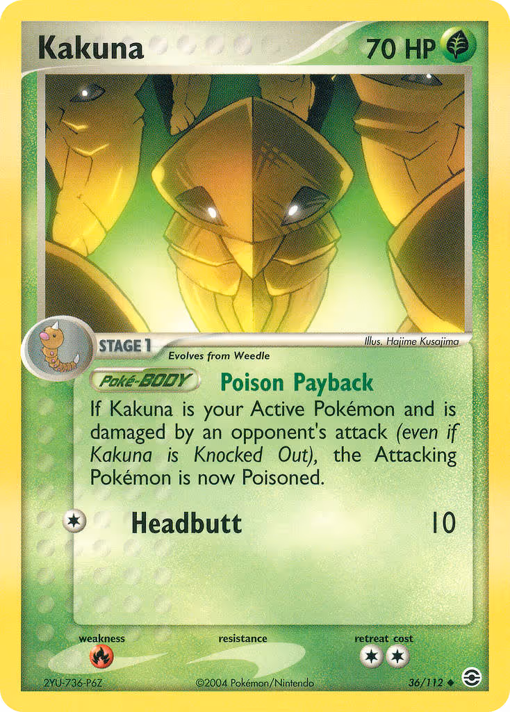 Kakuna 36/112 Pokemon card