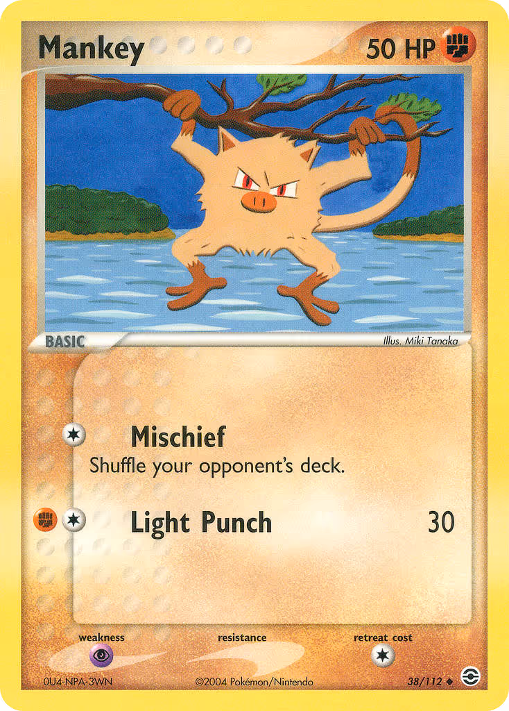 Mankey 38/112 Pokemon card