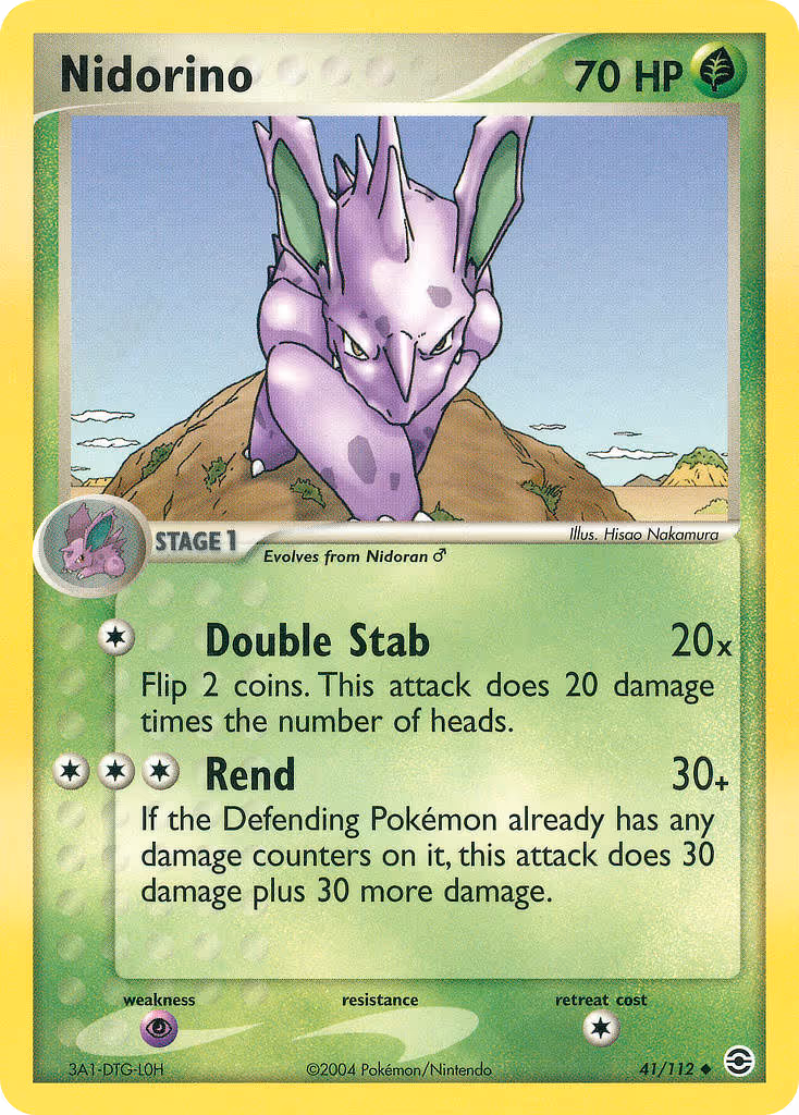 Nidorino 41/112 Pokemon card