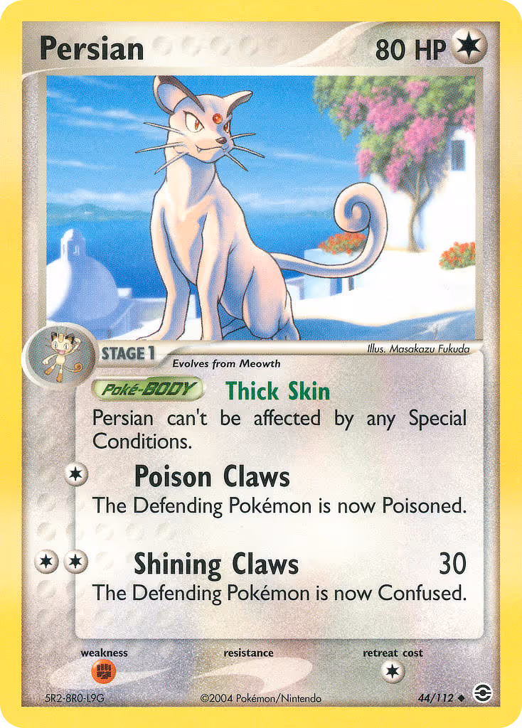 Persian 44/112 Pokemon card