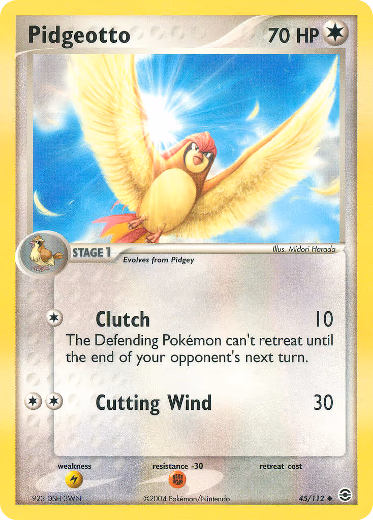 Pidgeotto 45/112 Pokemon card