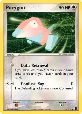 Porygon 47/112 Pokemon card