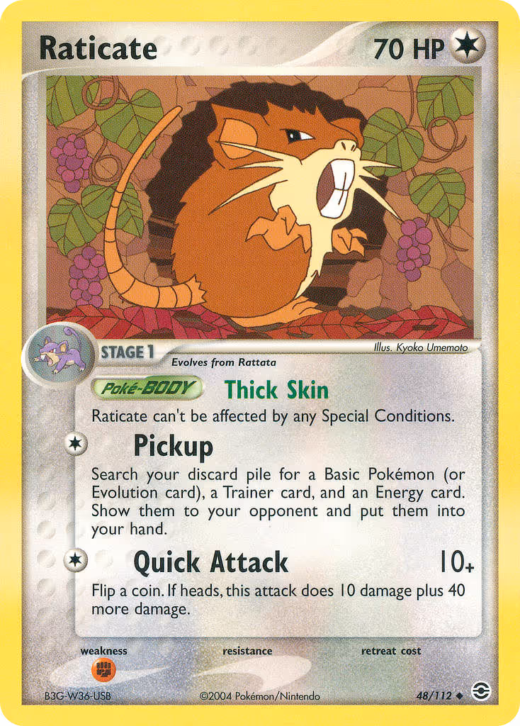 Raticate 48/112 Pokemon card