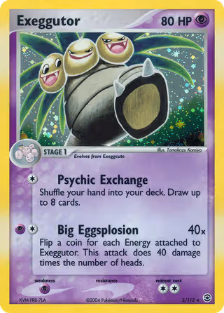 Exeggutor 5/112 Pokemon card