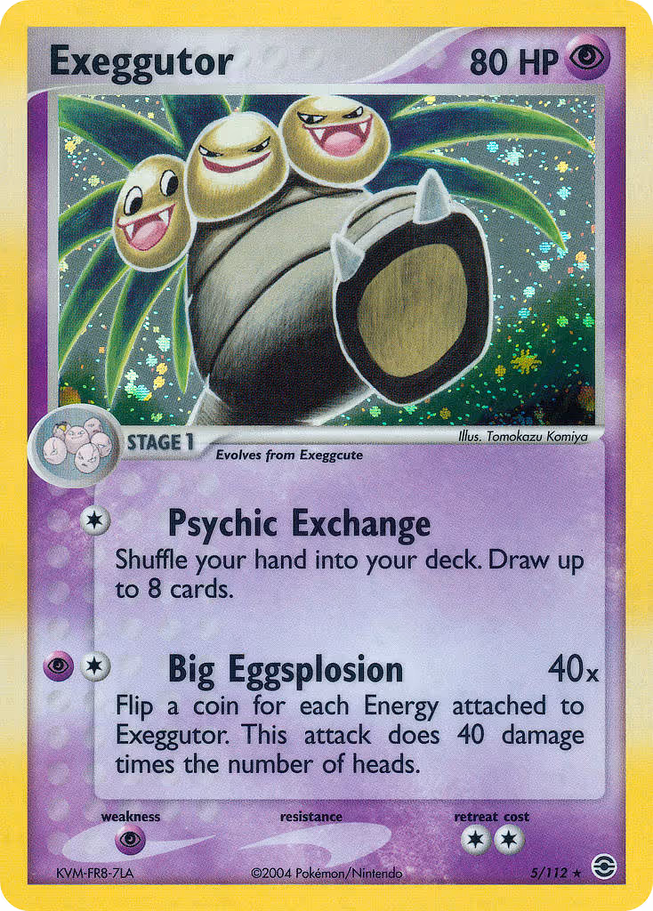 Exeggutor 5/112 Pokemon card